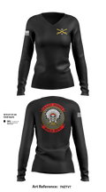 C TROOP 2/13 CAV 77339445 Women's Long Sleeve V-neck Shirt - 1