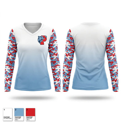 Piedmont Women's Long Sleeve V-neck Shirt - 1