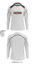 Milford Eagles Pop Warner Football and Cheer 85500081 Long Sleeve Performance Shirt 8