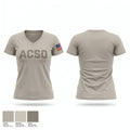 ACSO Women's Short Sleeve V-neck Shirt - 1