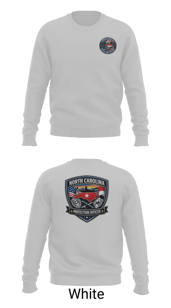 Crew Neck Sweatshirt, Protection Officer, Police, Teamtime, Team time, sublimation, custom sports apparel, team uniforms, spirit wear, spiritwear, sports uniforms, custom shirts, team store, custom team store, fundraiser sports, apparel fundraiser