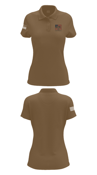 Womens Short Sleeve Performance Polo, VFW Post 10648, , Teamtime, Team time, sublimation, custom sports apparel, team uniforms, spirit wear, spiritwear, sports uniforms, custom shirts, team store, custom team store, fundraiser sports, apparel fundraiser