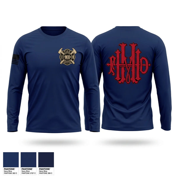 Long Sleeve Performance Shirt, Mount Hope Fire Department, Fire Department, Teamtime, Team time, sublimation, custom sports apparel, team uniforms, spirit wear, spiritwear, sports uniforms, custom shirts, team store, custom team store, fundraiser sports, apparel fundraiser