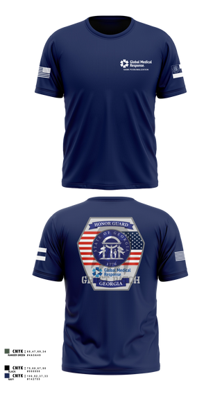 Short Sleeve Performance Shirt, GMR Georgia Honor Guard, EMS/EMT, Teamtime, Team time, sublimation, custom sports apparel, team uniforms, spirit wear, spiritwear, sports uniforms, custom shirts, team store, custom team store, fundraiser sports, apparel fundraiser