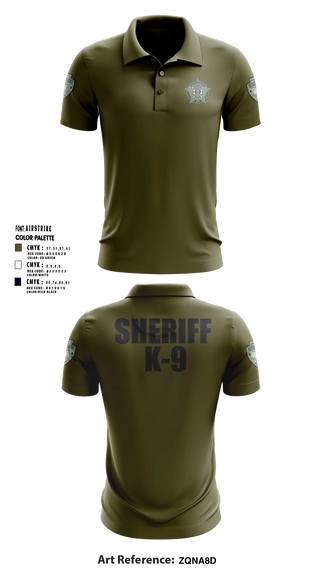 Short Sleeve Performance Polo, Washington County SO Maine K9 Unit, Police, Teamtime, Team time, sublimation, custom sports apparel, team uniforms, spirit wear, spiritwear, sports uniforms, custom shirts, team store, custom team store, fundraiser sports, apparel fundraiser