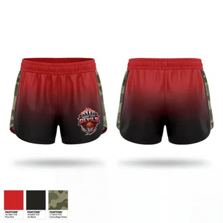 Womens Shorts, Derby City Devils, Men's Basketball, Teamtime, Team time, sublimation, custom sports apparel, team uniforms, spirit wear, spiritwear, sports uniforms, custom shirts, team store, custom team store, fundraiser sports, apparel fundraiser