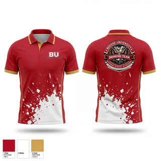 Short Sleeve Performance Polo, BU Questrom Drinking Team, , Teamtime, Team time, sublimation, custom sports apparel, team uniforms, spirit wear, spiritwear, sports uniforms, custom shirts, team store, custom team store, fundraiser sports, apparel fundraiser