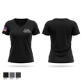 Franklin Police K9 33239697 Women's Short Sleeve V-neck Shirt - 1