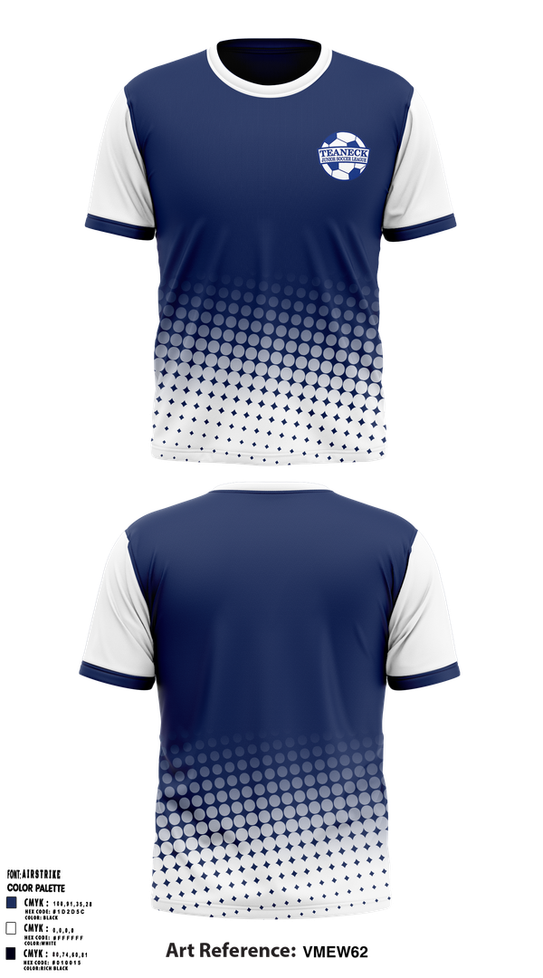 Short Sleeve Performance Shirt, Teaneck Junior Soccer League, Men's Soccer, Teamtime, Team time, sublimation, custom sports apparel, team uniforms, spirit wear, spiritwear, sports uniforms, custom shirts, team store, custom team store, fundraiser sports, apparel fundraiser