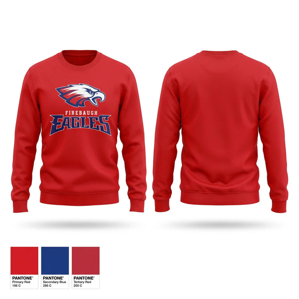 Crew Neck Sweatshirt, Firebaugh eagles, Softball, Teamtime, Team time, sublimation, custom sports apparel, team uniforms, spirit wear, spiritwear, sports uniforms, custom shirts, team store, custom team store, fundraiser sports, apparel fundraiser