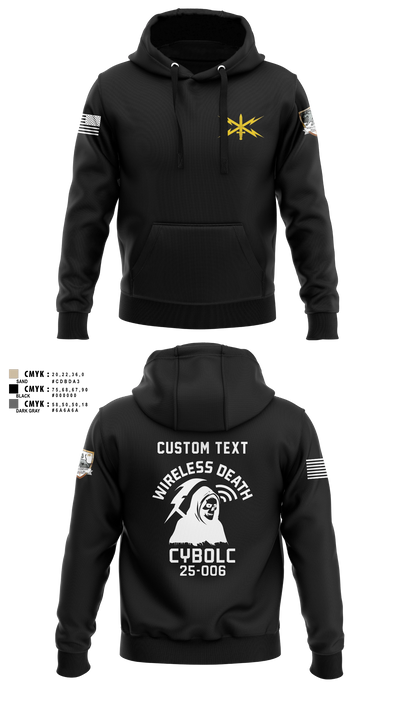 Bravo Company, 401st Cyber Battalion 75539801 Hoodie - 8