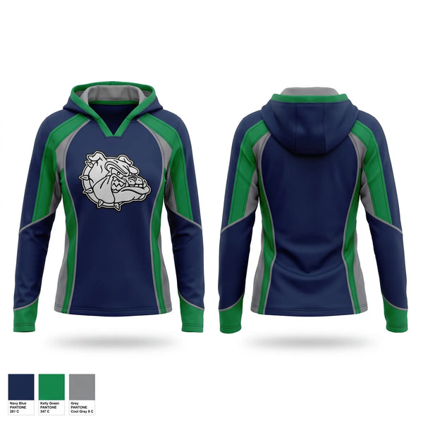 Womens Long Sleeve Vneck Shirt, West Bend 9U Bulldogs, Baseball, Teamtime, Team time, sublimation, custom sports apparel, team uniforms, spirit wear, spiritwear, sports uniforms, custom shirts, team store, custom team store, fundraiser sports, apparel fundraiser