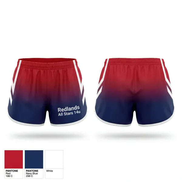 Womens Shorts, Redlands All Stars 14u, Softball, Teamtime, Team time, sublimation, custom sports apparel, team uniforms, spirit wear, spiritwear, sports uniforms, custom shirts, team store, custom team store, fundraiser sports, apparel fundraiser