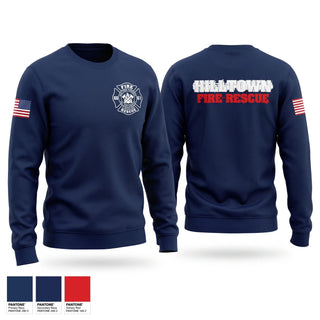 Crew Neck Sweatshirt, Hilltown Fire Rescue, Fire Department, Teamtime, Team time, sublimation, custom sports apparel, team uniforms, spirit wear, spiritwear, sports uniforms, custom shirts, team store, custom team store, fundraiser sports, apparel fundraiser