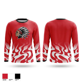 Long Sleeve Performance Shirt, Redskins, Softball, Teamtime, Team time, sublimation, custom sports apparel, team uniforms, spirit wear, spiritwear, sports uniforms, custom shirts, team store, custom team store, fundraiser sports, apparel fundraiser