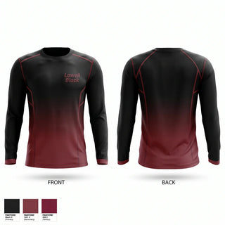 Long Sleeve Performance Shirt, Lowell black, Baseball, Teamtime, Team time, sublimation, custom sports apparel, team uniforms, spirit wear, spiritwear, sports uniforms, custom shirts, team store, custom team store, fundraiser sports, apparel fundraiser