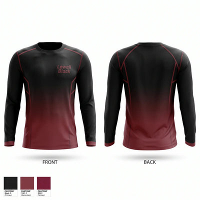Lowell black Long Sleeve Performance Shirt - 1