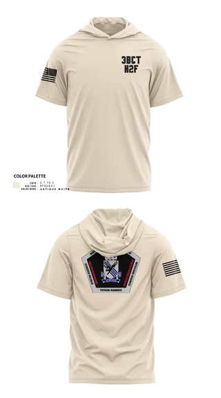 Short Sleeve Performance Shirt with hood, 3BCT H2F, Army, Teamtime, Team time, sublimation, custom sports apparel, team uniforms, spirit wear, spiritwear, sports uniforms, custom shirts, team store, custom team store, fundraiser sports, apparel fundraiser