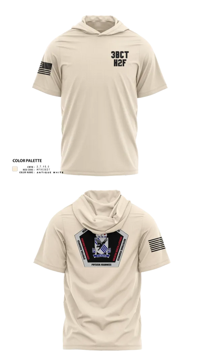 3BCT H2F 56762054 Short Sleeve Performance Shirt with hood - 100