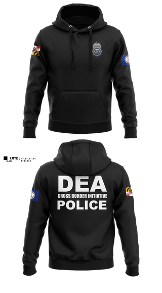 Hoodie, DEA DC 45, Police, Teamtime, Team time, sublimation, custom sports apparel, team uniforms, spirit wear, spiritwear, sports uniforms, custom shirts, team store, custom team store, fundraiser sports, apparel fundraiser