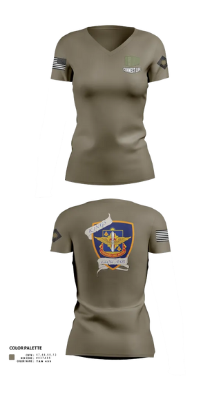 Womens Short Sleeve Vneck Shirt, 640th ASB Bravo Company, , Teamtime, Team time, sublimation, custom sports apparel, team uniforms, spirit wear, spiritwear, sports uniforms, custom shirts, team store, custom team store, fundraiser sports, apparel fundraiser