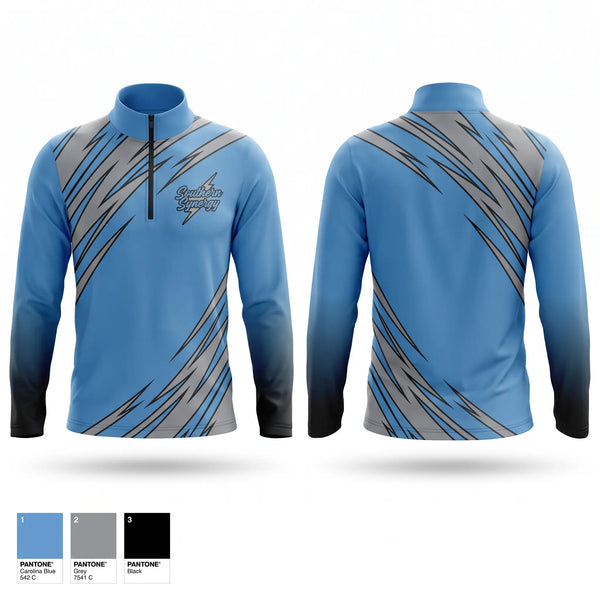 Quarter Zip Jacket, Southern Synergy, Baseball, Teamtime, Team time, sublimation, custom sports apparel, team uniforms, spirit wear, spiritwear, sports uniforms, custom shirts, team store, custom team store, fundraiser sports, apparel fundraiser