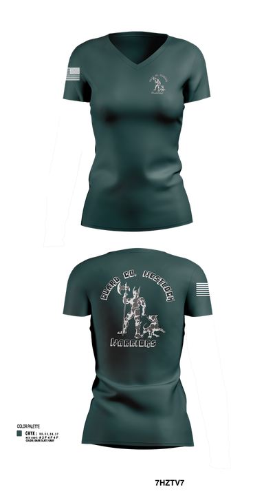 Guard company westlock 44609469 Women's Short Sleeve V-neck Shirt - 101