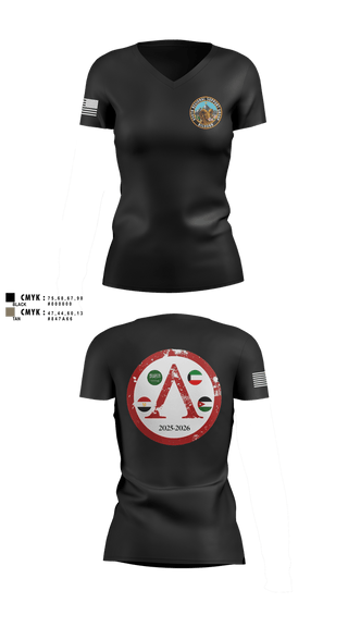 Womens Short Sleeve Vneck Shirt, 650th RSG, Army, Teamtime, Team time, sublimation, custom sports apparel, team uniforms, spirit wear, spiritwear, sports uniforms, custom shirts, team store, custom team store, fundraiser sports, apparel fundraiser