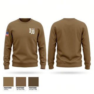Crew Neck Sweatshirt, Ijj, Army, Teamtime, Team time, sublimation, custom sports apparel, team uniforms, spirit wear, spiritwear, sports uniforms, custom shirts, team store, custom team store, fundraiser sports, apparel fundraiser