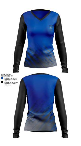 Womens Long Sleeve Vneck Shirt, Marian Crusaders Soccer, Women's Soccer, Teamtime, Team time, sublimation, custom sports apparel, team uniforms, spirit wear, spiritwear, sports uniforms, custom shirts, team store, custom team store, fundraiser sports, apparel fundraiser