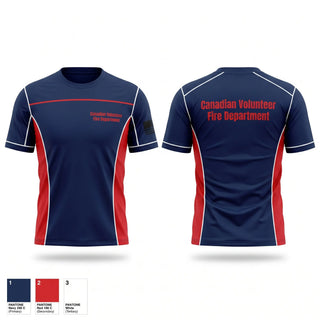 Short Sleeve Performance Shirt, Canadian Volunteer Fire Department, Fire Department, Teamtime, Team time, sublimation, custom sports apparel, team uniforms, spirit wear, spiritwear, sports uniforms, custom shirts, team store, custom team store, fundraiser sports, apparel fundraiser