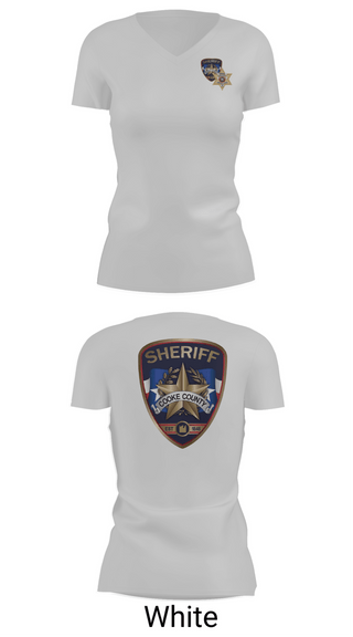 Womens Short Sleeve Vneck Shirt, Cooke County Sheriff’s Office, Police, Teamtime, Team time, sublimation, custom sports apparel, team uniforms, spirit wear, spiritwear, sports uniforms, custom shirts, team store, custom team store, fundraiser sports, apparel fundraiser