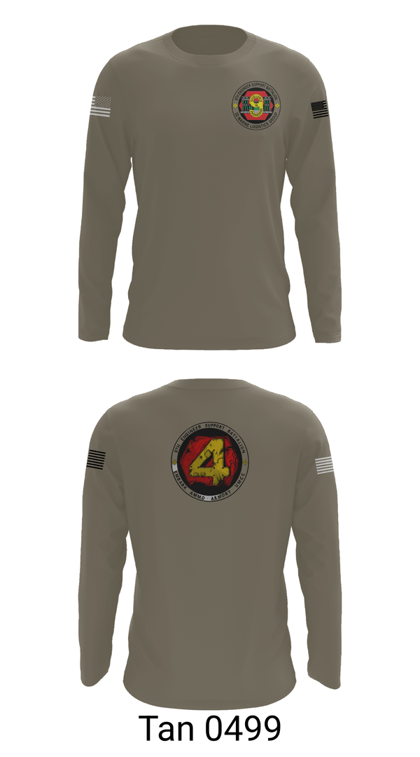 Long Sleeve Performance Shirt, 9th Engineer Support Battalion, Marines, Teamtime, Team time, sublimation, custom sports apparel, team uniforms, spirit wear, spiritwear, sports uniforms, custom shirts, team store, custom team store, fundraiser sports, apparel fundraiser