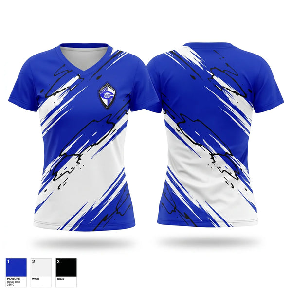 Womens Short Sleeve Vneck Shirt, Central wildcats, Women's Soccer, Teamtime, Team time, sublimation, custom sports apparel, team uniforms, spirit wear, spiritwear, sports uniforms, custom shirts, team store, custom team store, fundraiser sports, apparel fundraiser