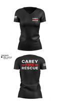 Carey Rural Fire & Rescue Women's Short Sleeve V-neck Shirt - 11