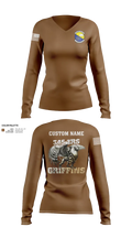 345th TRS 44562231 Women's Long Sleeve V-neck Shirt - 11