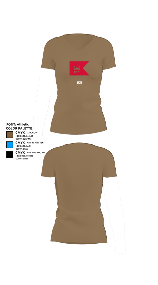 Womens Short Sleeve Vneck Shirt, 152, Army, Teamtime, Team time, sublimation, custom sports apparel, team uniforms, spirit wear, spiritwear, sports uniforms, custom shirts, team store, custom team store, fundraiser sports, apparel fundraiser