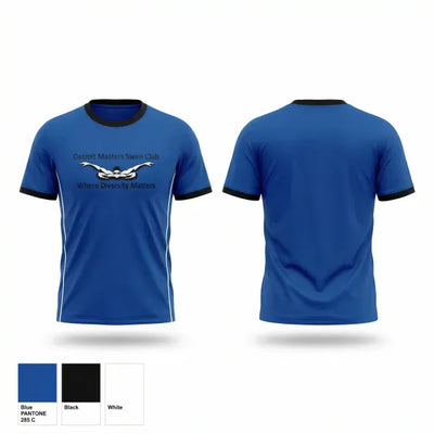 Detroit Masters Swim Club and Detroit 100 74268751 Short Sleeve Performance Shirt - 2