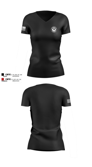 Womens Short Sleeve Vneck Shirt, Kankakee Twp Fire, , Teamtime, Team time, sublimation, custom sports apparel, team uniforms, spirit wear, spiritwear, sports uniforms, custom shirts, team store, custom team store, fundraiser sports, apparel fundraiser