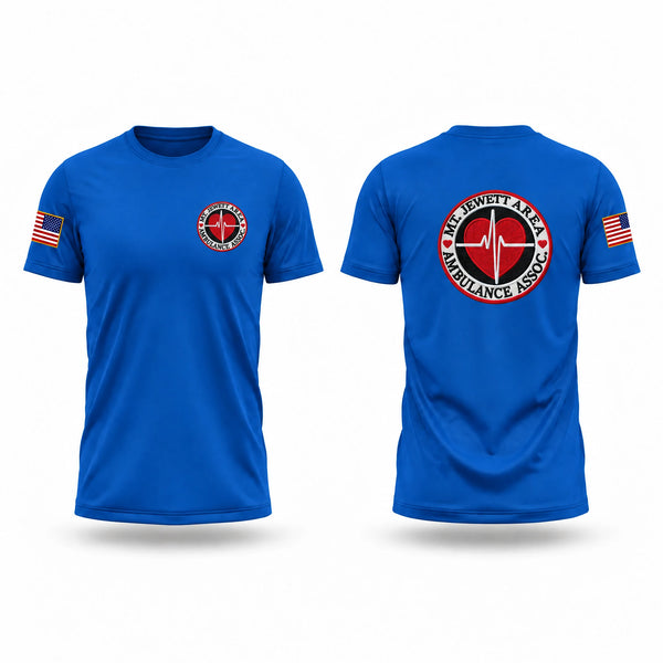 Mount Jewett Area Ambulance Association Old School Cotton Feel Shirt - 1