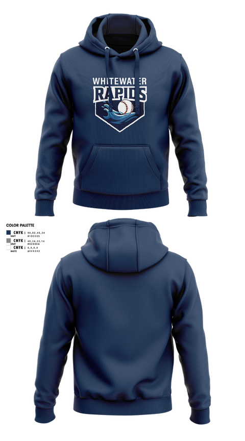 Hoodie, Whitewater Rapids, Baseball, Teamtime, Team time, sublimation, custom sports apparel, team uniforms, spirit wear, spiritwear, sports uniforms, custom shirts, team store, custom team store, fundraiser sports, apparel fundraiser