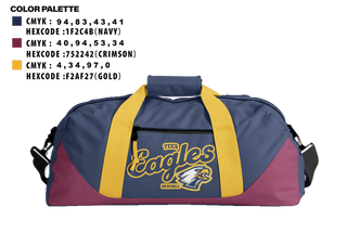 Duffle Bag, Eagles, Baseball, Teamtime, Team time, sublimation, custom sports apparel, team uniforms, spirit wear, spiritwear, sports uniforms, custom shirts, team store, custom team store, fundraiser sports, apparel fundraiser