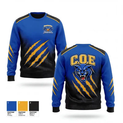 C.O.E Blue Panthers 82032063 Crew Neck Sweatshirt - 2