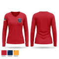 Baker township fire department cr co no 1 54302459 Women's Long Sleeve V-neck Shirt - 1
