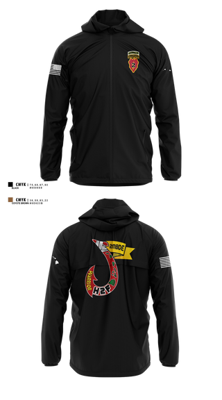 Windbreaker, H2F, 2nd Mobile Brigade, 25th Infantry Division, Army, Teamtime, Team time, sublimation, custom sports apparel, team uniforms, spirit wear, spiritwear, sports uniforms, custom shirts, team store, custom team store, fundraiser sports, apparel fundraiser