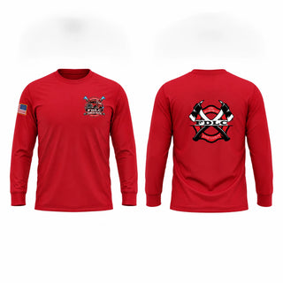 Long Sleeve Performance Shirt, Fire Department Love County, Fire Department, Teamtime, Team time, sublimation, custom sports apparel, team uniforms, spirit wear, spiritwear, sports uniforms, custom shirts, team store, custom team store, fundraiser sports, apparel fundraiser