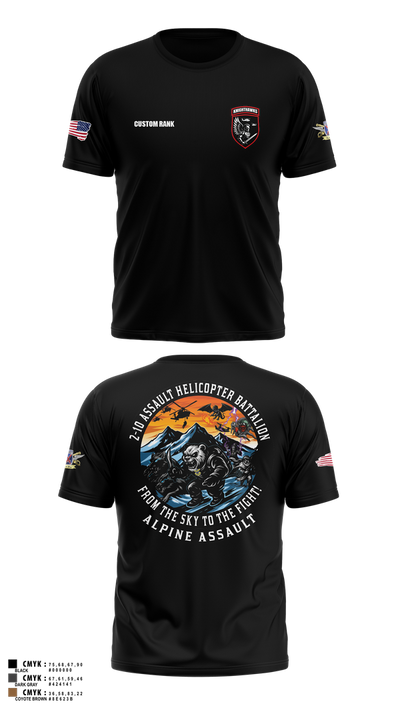 2-10 AHB Knighthawks 14380811 Short Sleeve Performance Shirt - 51