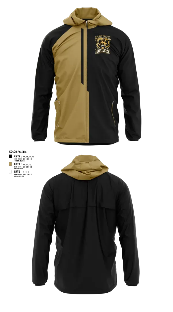 Windbreaker, Sipsey Valley Bears, Baseball, Teamtime, Team time, sublimation, custom sports apparel, team uniforms, spirit wear, spiritwear, sports uniforms, custom shirts, team store, custom team store, fundraiser sports, apparel fundraiser