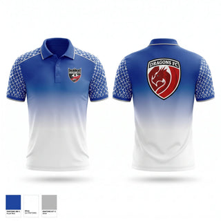 Short Sleeve Performance Polo, Dragons FC, Men's Soccer, Teamtime, Team time, sublimation, custom sports apparel, team uniforms, spirit wear, spiritwear, sports uniforms, custom shirts, team store, custom team store, fundraiser sports, apparel fundraiser