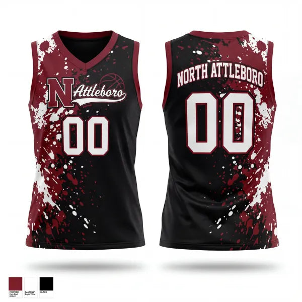 Mens Basketball Jersey, North Attleboro, Women's Basketball, Teamtime, Team time, sublimation, custom sports apparel, team uniforms, spirit wear, spiritwear, sports uniforms, custom shirts, team store, custom team store, fundraiser sports, apparel fundraiser